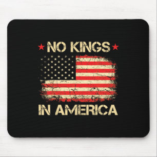 No Kings In America Shirt Usa Flag Democracy Mouse Mat