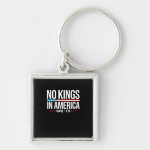 No Kings In America Since 1776 Artistic Graphic Key Ring