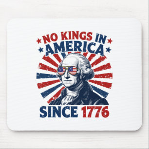 No Kings In America Since 1776 Distressed Flag Usa Mouse Mat