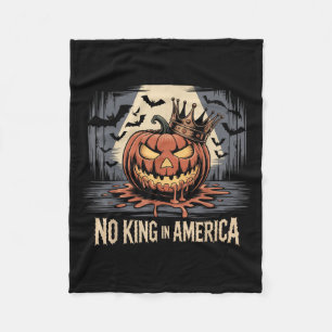 No Kings In America Since 1776 Distressed Usa Flag Fleece Blanket