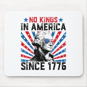 No Kings In America Since 1776 Distressed Usa Flag Mouse Mat