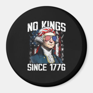 No Kings In America Since 1776 Distressed USA Magnet