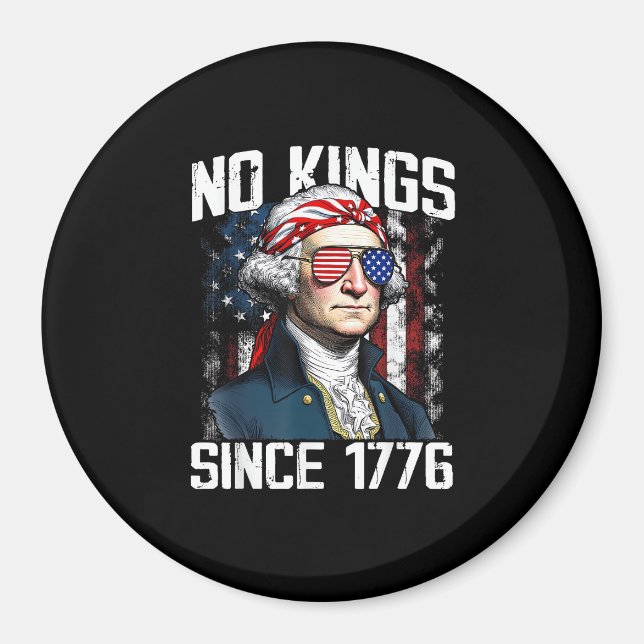No Kings In America Since 1776 Distressed USA Magnet (Front)