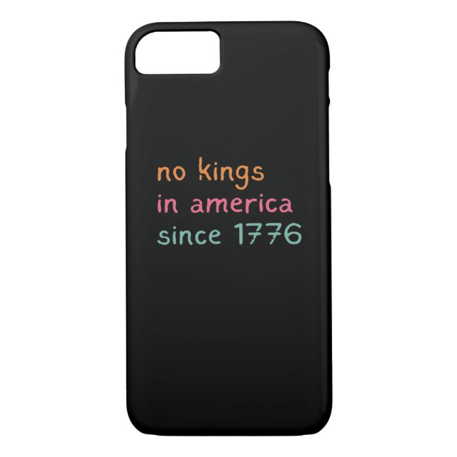 No Kings In America Since 1776 Freedom Anti Crown Case-Mate iPhone Case (Back)