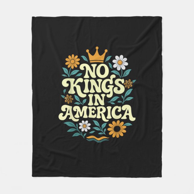 No Kings In America Since 1776 Freedom Classic Fleece Blanket (Front)