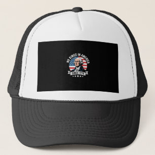 No Kings In America Since 1776 Funny Crown Trucker Hat