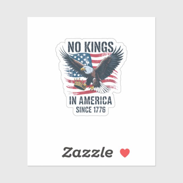 No Kings In America Since 1776 Minimal Clean (Sheet)