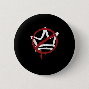No Kings In America Since 1776 Minimal Clean 6 Cm Round Badge