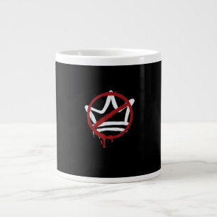 No Kings In America Since 1776 Minimal Clean Large Coffee Mug