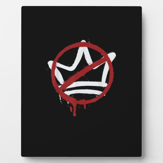 No Kings In America Since 1776 Minimal Clean Plaque (Front)