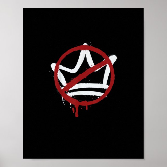 No Kings In America Since 1776 Minimal Clean Poster (Front)