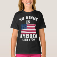 No Kings In America Since 1776 Patriotic Flag  