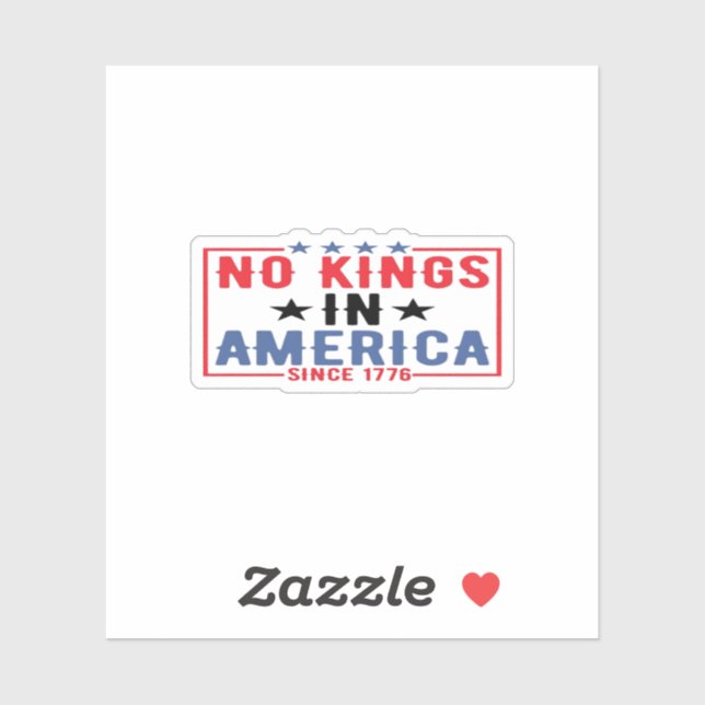 No Kings In America Since 1776 Patriotic Independe (Sheet)