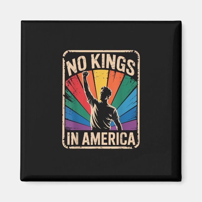 No Kings In America Since 1776 Patriotic Style Magnet (Front)