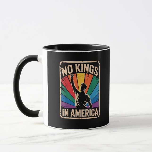 No Kings In America Since 1776 Patriotic Style Mug (Left)