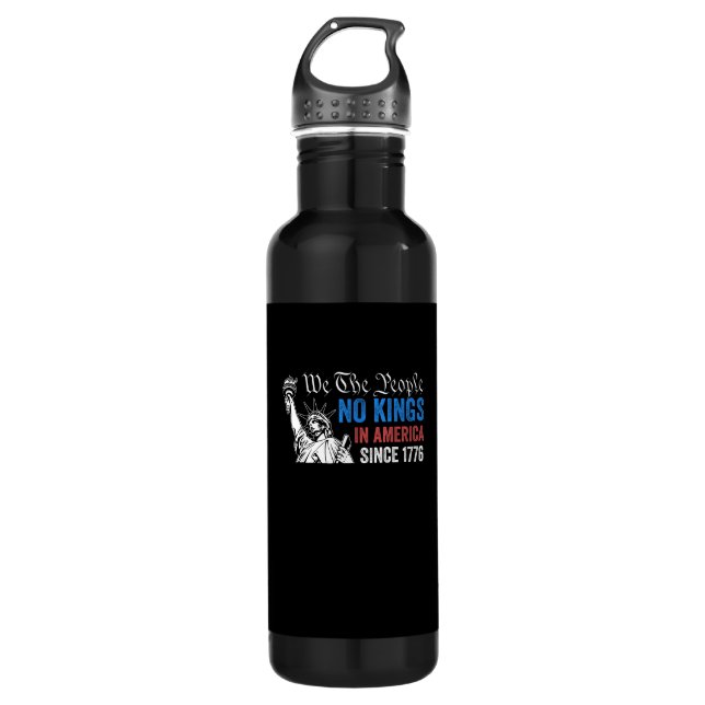 No Kings In America Since 1776 Retro Classic 710 Ml Water Bottle (Front)