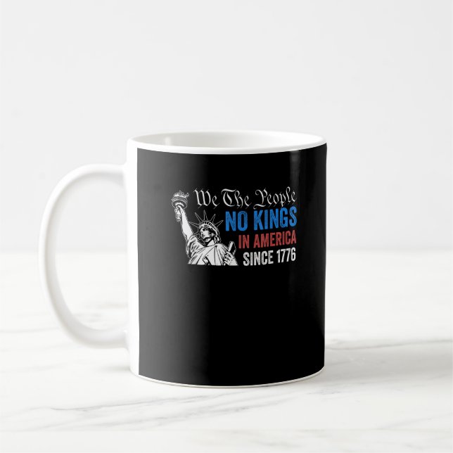 No Kings In America Since 1776 Retro Classic Coffee Mug (Left)