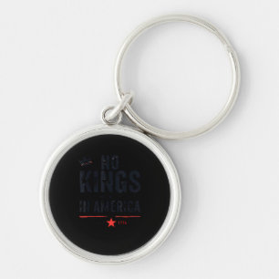 No Kings In America Since 1776 Retro Style Look Key Ring