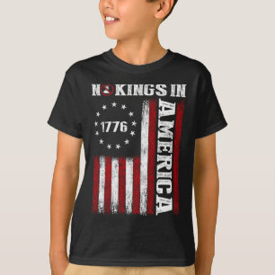 No Kings In America Since 1776 Shirt Usa Flag Demo