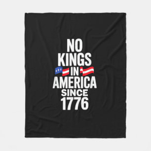 No Kings In America Since 1776 Simple Classic Fleece Blanket