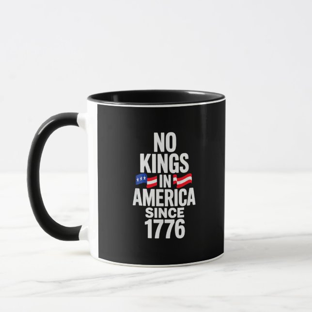 No Kings In America Since 1776 Simple Classic Mug (Left)