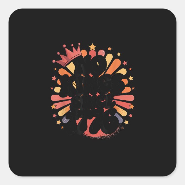 No Kings In America Since 1776 Spirit Patriotic Me Square Sticker (Front)