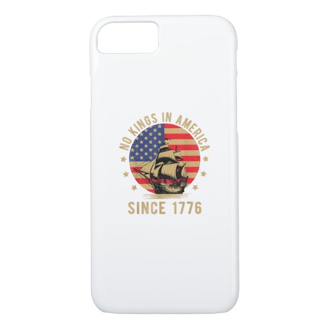 No Kings In America Since 1776 US Flag Patriotic  Case-Mate iPhone Case (Back)