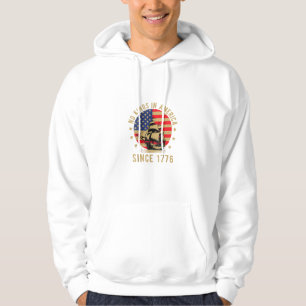 No Kings In America Since 1776 US Flag Patriotic Hoodie