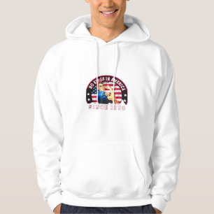 No Kings In America Since 1776 USA Flag Save  Esse Hoodie