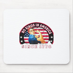 No Kings In America Since 1776 USA Flag Save  Esse Mouse Mat