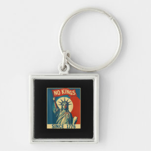 No Kings In America Since 1776 Vintage Cool Style Key Ring