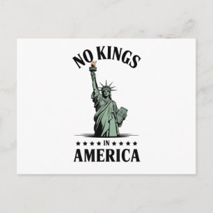 No Kings in America Statue of Liberty Postcard