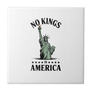 No Kings in America Statue of Liberty Tile