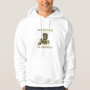 No Kings In America Statue Of No Kings Day Protes Hoodie