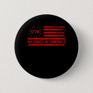 No Kings In America United States Independence Cla 6 Cm Round Badge