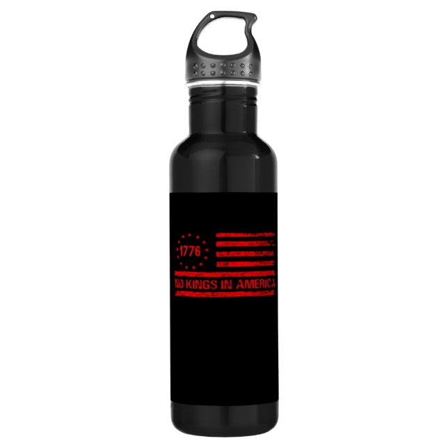 No Kings In America United States Independence Cla 710 Ml Water Bottle (Front)