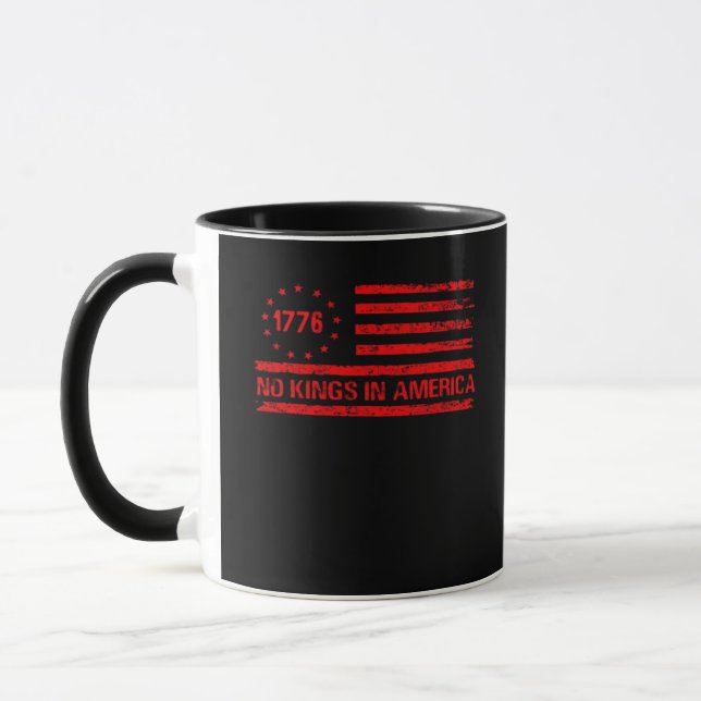 No Kings In America United States Independence Cla Mug (Left)