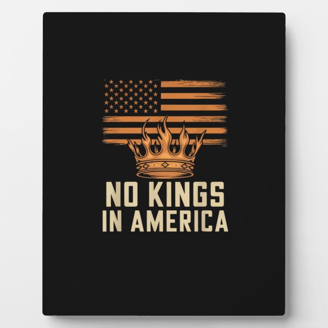 No Kings In America United States Independence Cre Plaque (Front)