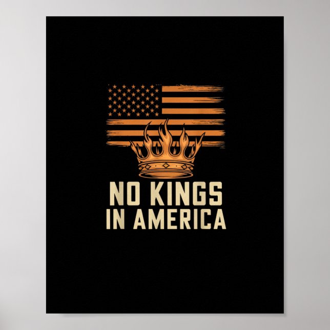 No Kings In America United States Independence Cre Poster (Front)