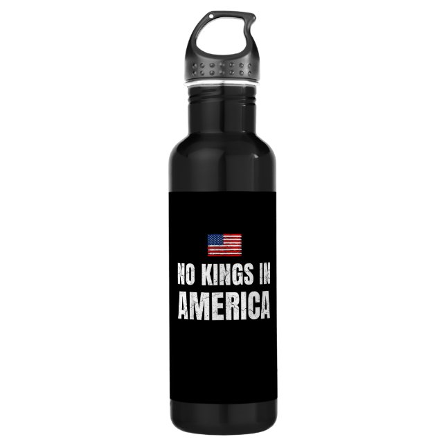 No Kings In America United States Independence Fre 710 Ml Water Bottle (Front)