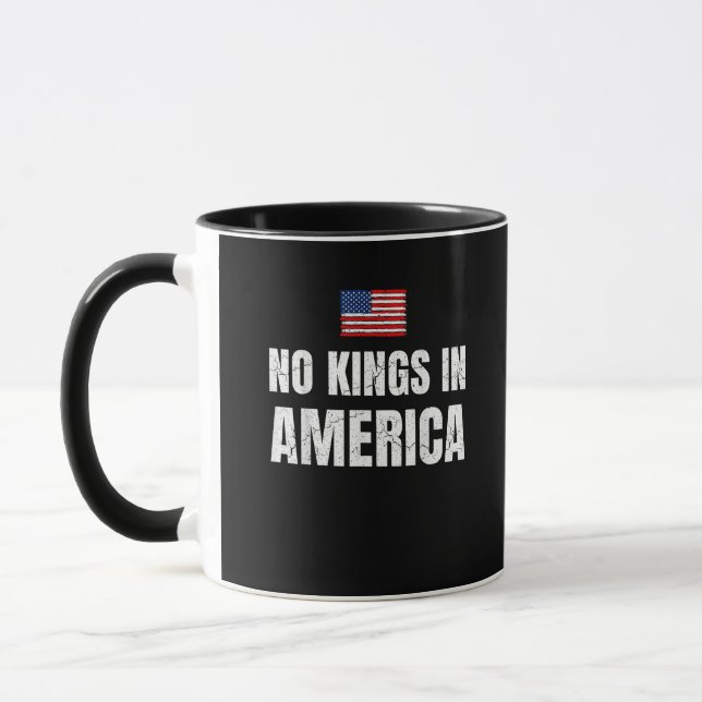 No Kings In America United States Independence Fre Mug (Left)