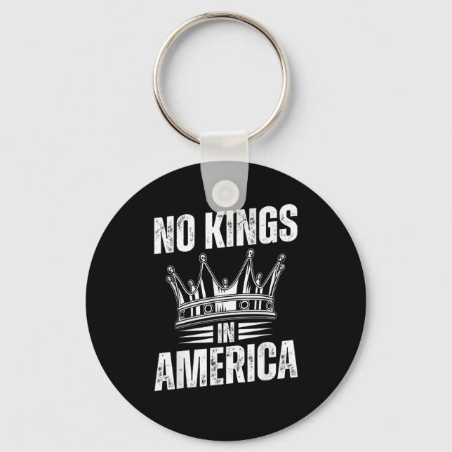 No Kings In America United States Independence Vin Key Ring (Front)
