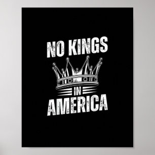 No Kings In America United States Independence Vin Poster