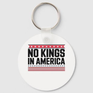 No Kings In America USA Bold Design Key Ring
