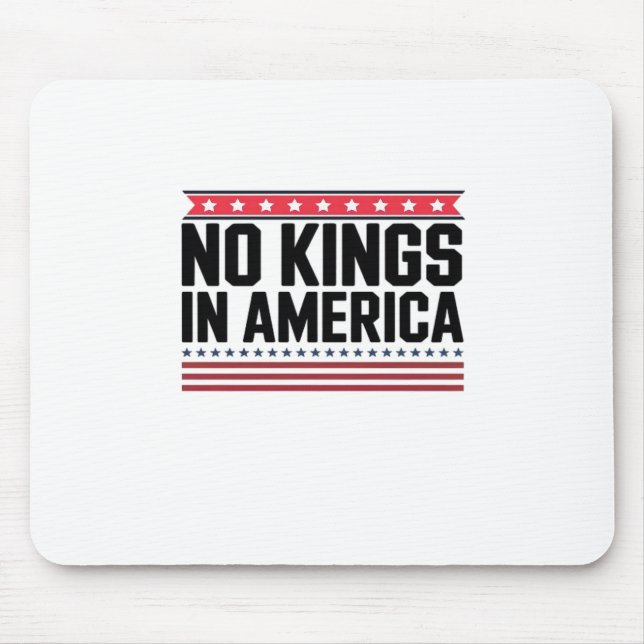 No Kings In America USA Bold Design Mouse Mat (Front)