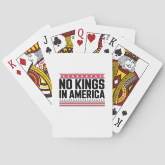 No Kings In America USA Bold Design Playing Cards