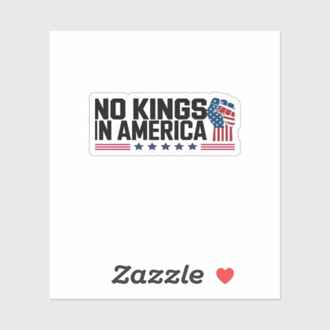 No Kings In America USA Creative Casual (Sheet)