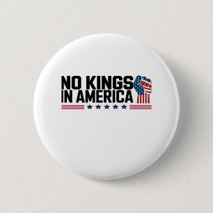 No Kings In America USA Creative Casual 6 Cm Round Badge