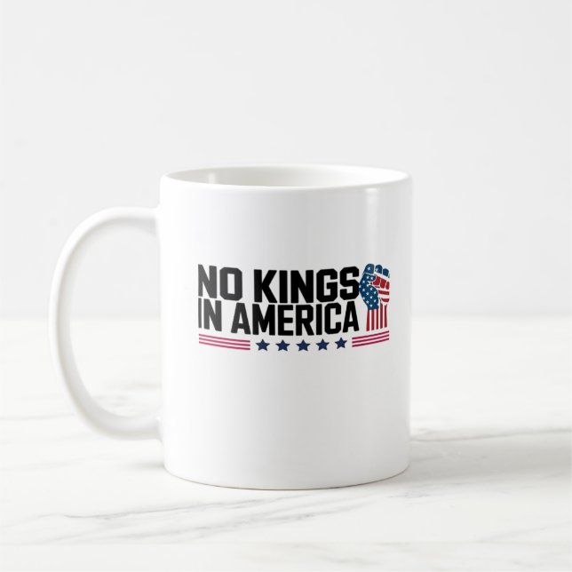 No Kings In America USA Creative Casual Coffee Mug (Left)