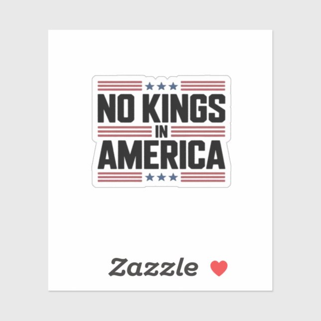 No Kings In America USA Creative Style (Sheet)